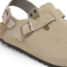 Load image into Gallery viewer, Birkenstock Tokio Taupe Suede Medium/Narrow SHOES BIRKENSTOCK
