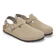 Load image into Gallery viewer, Birkenstock Tokio Taupe Suede Medium/Narrow SHOES BIRKENSTOCK
