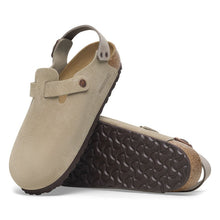 Load image into Gallery viewer, Birkenstock Tokio Taupe Suede Medium/Narrow SHOES BIRKENSTOCK 36 Taupe
