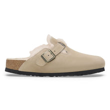 Load image into Gallery viewer, Birkenstock Boston Taupe Suede Shearling SHOES BIRKENSTOCK   
