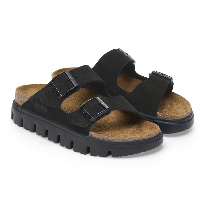 Birkenstock Women's Arizona Chunky Black Suede SHOES BIRKENSTOCK   