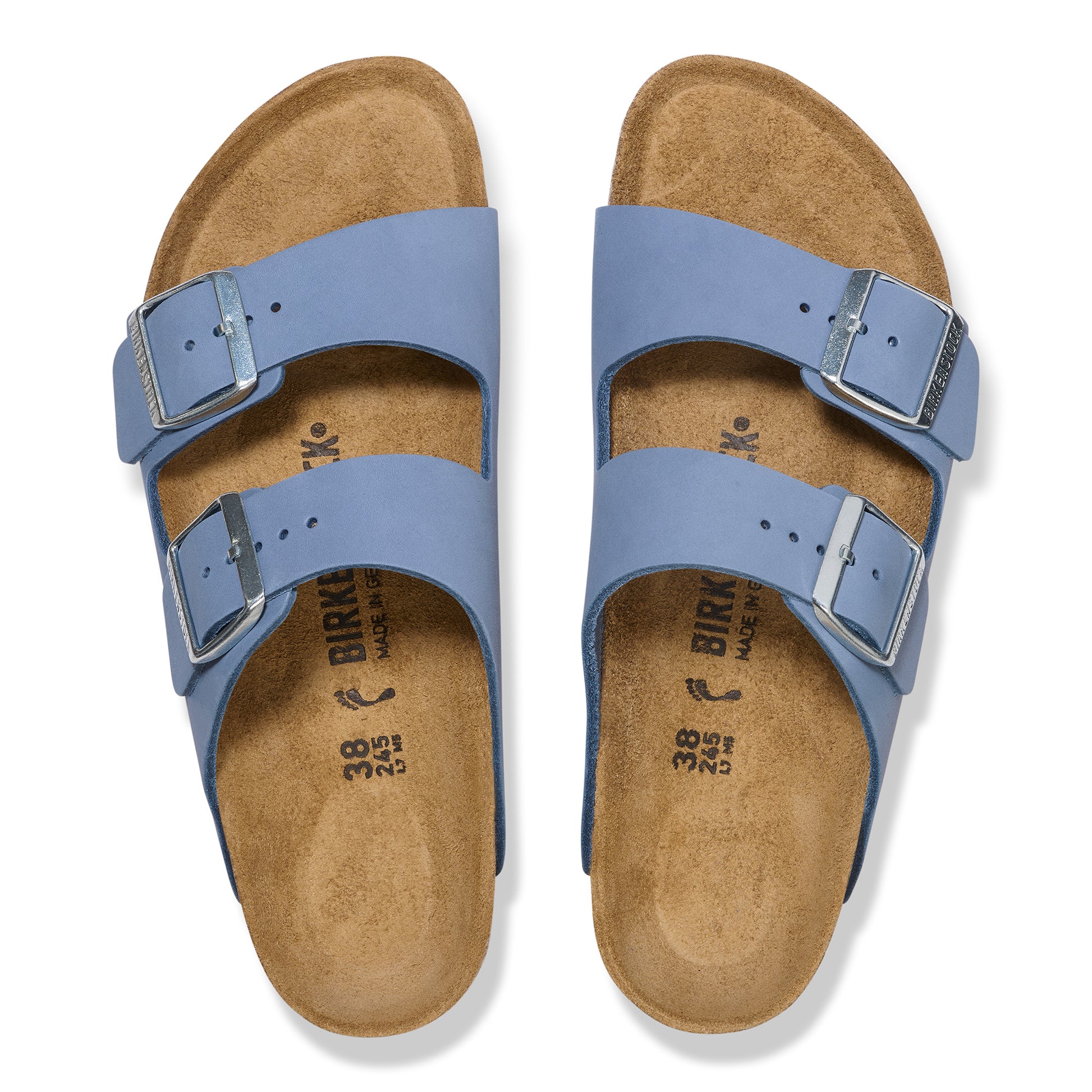 Birkenstock Arizona Nubuck Leather Women's Stone Blue / 42 / N Birkenstock Arizona Nubuck Leather Women's Stone Blue / 42 / N