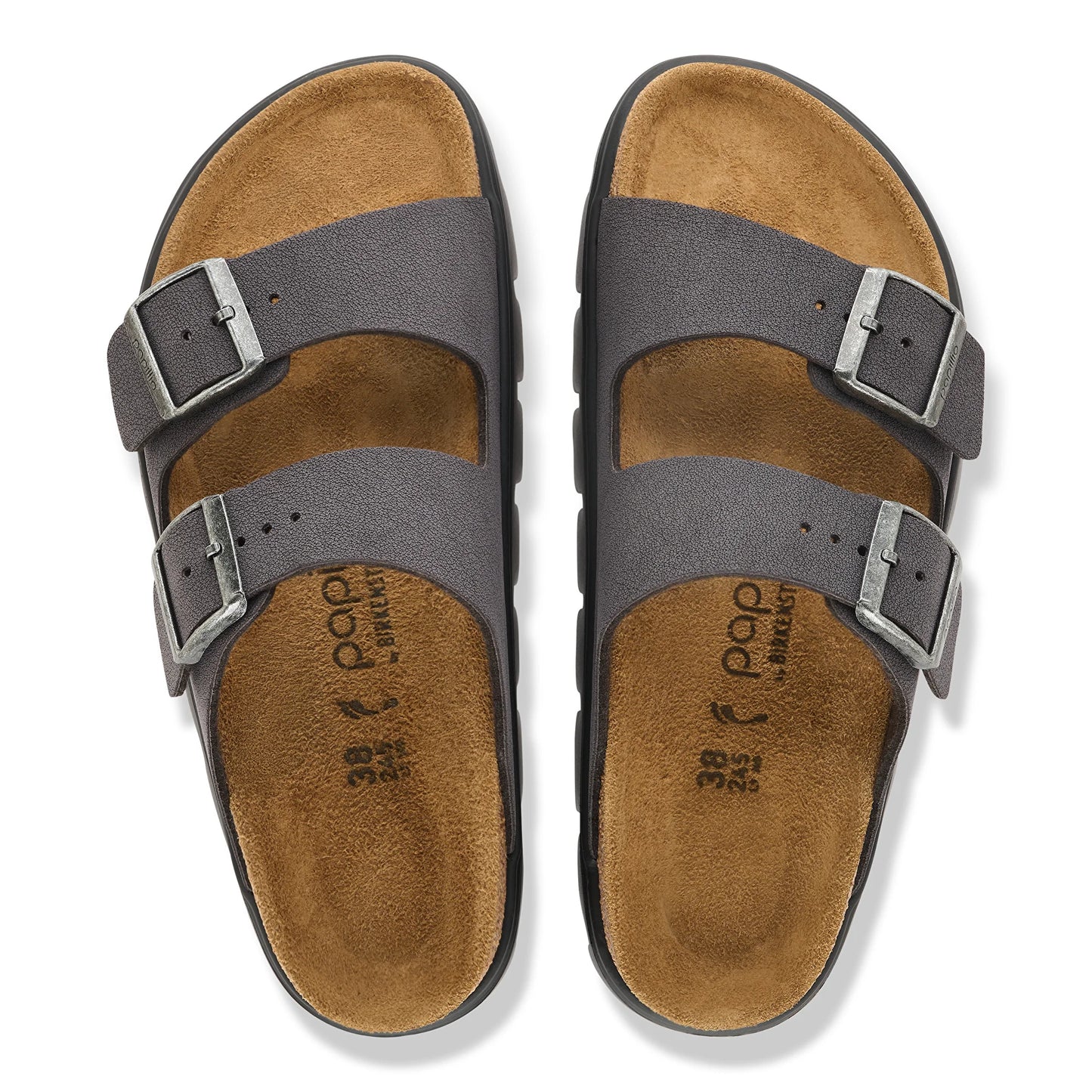 Women's Arizona Chunky Velvet Gray Birkibuc