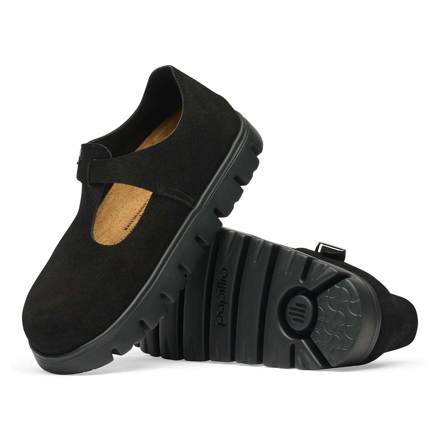 Women's Paris Chunky Black Suede