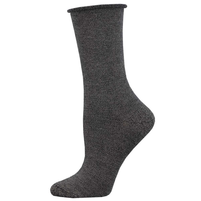 Women's Solid Bamboo SOX SOCKSMITH ALL Charcoal