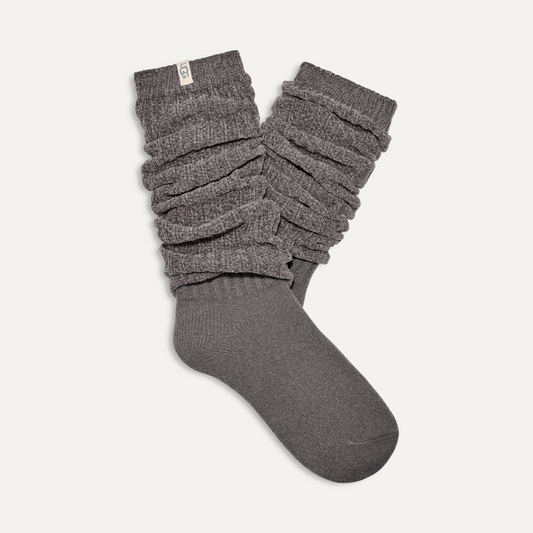 UGG Women's Clarice Slouchy Socks SOX UGG AUSTRALIA Charcoal