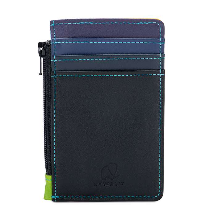 Credit Card Holder with Coin Purse PURSES MYWALIT Black Pace