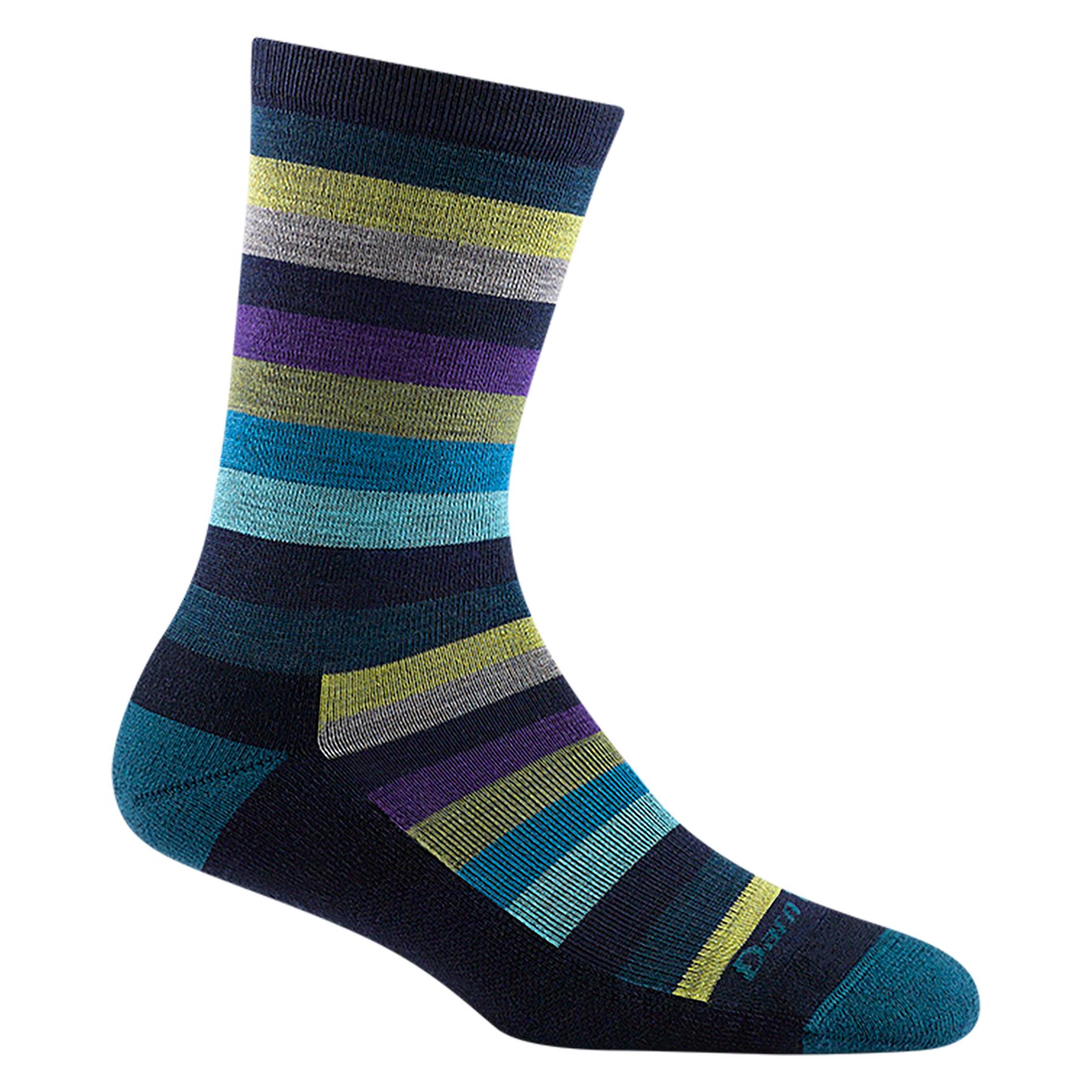 Darn Tough Women's Mystic Stripe Lightweight SOX DARN TOUGH M (7-9.5) Dark Teal