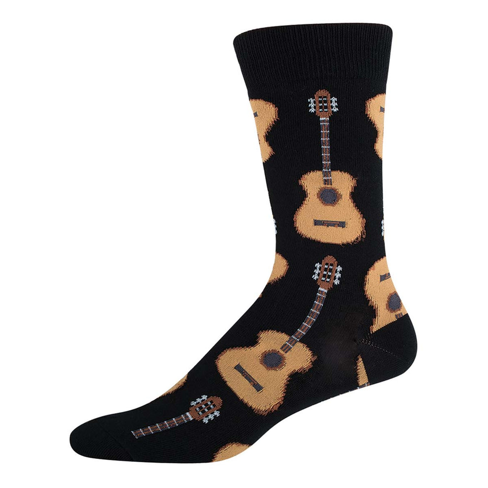 Socksmith Men's Acoustic Guitar SOX SOCKSMITH Black