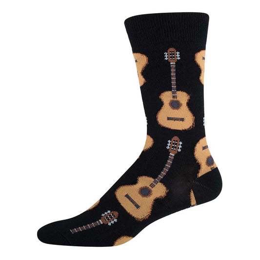 Socksmith Men's Acoustic Guitar SOX SOCKSMITH Black
