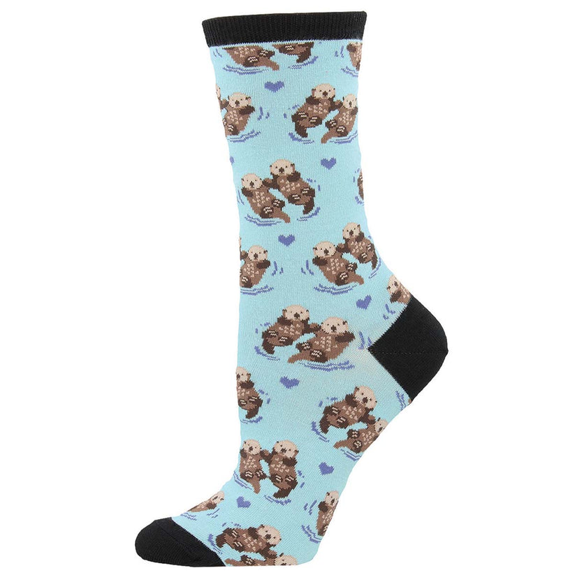 Women's Significant Otter Crew Socks SOCKSMITH Blue