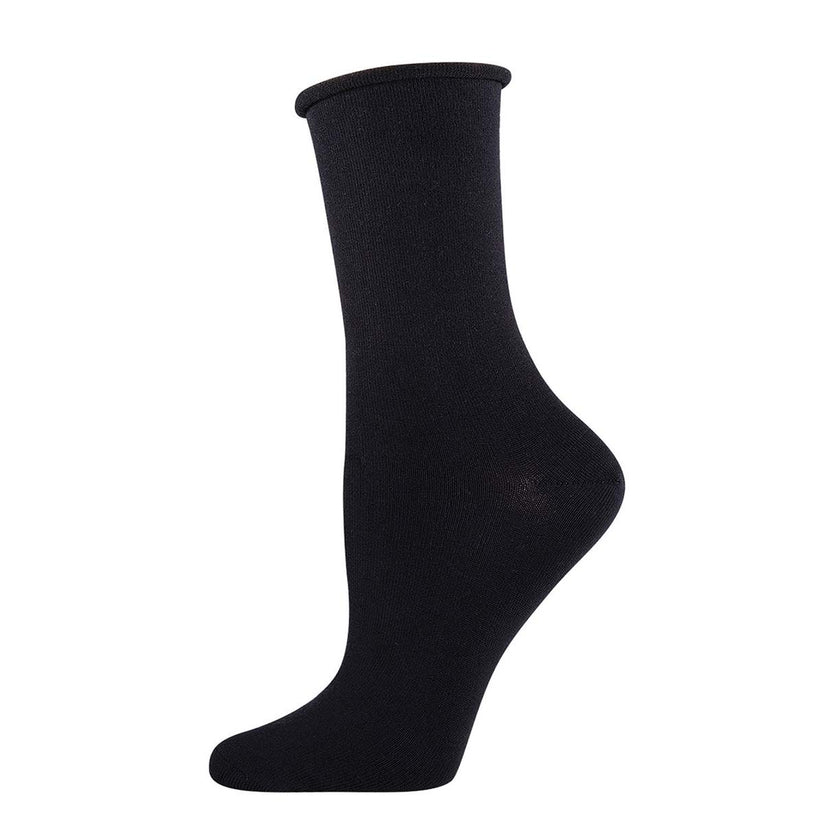 Women's Solid Bamboo SOX SOCKSMITH ALL Black