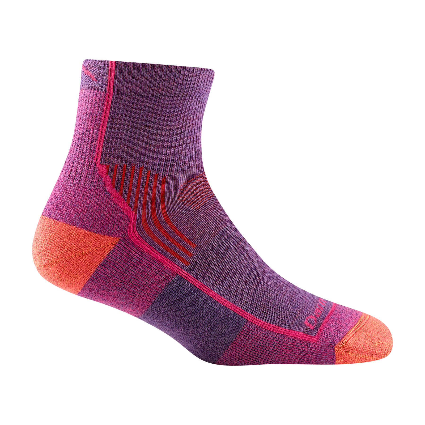 HIKER QTR 1958 SOX DARN TOUGH M (7.5-9.5) Berry