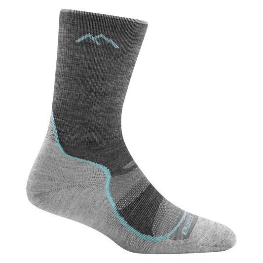 Darn Tough Women's Light Hiker Micro Crew SOX DARN TOUGH S (4.5-7) Slate