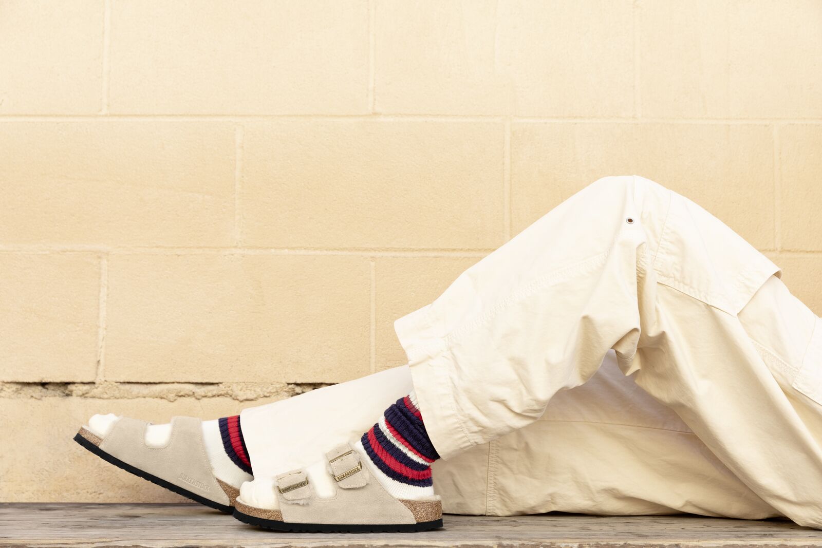 Women's Arizona Taupe Suede Shearling SHOES BIRKENSTOCK