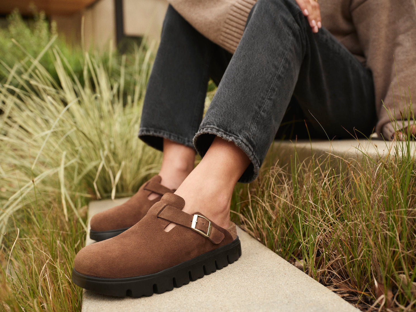 Papillio by Birkenstock Women's Boston Chunky Dark Tea SHOES BIRKENSTOCK