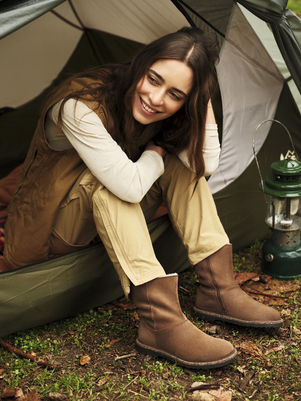 Women's Uppsala Zip Dark Tea SHOES BIRKENSTOCK