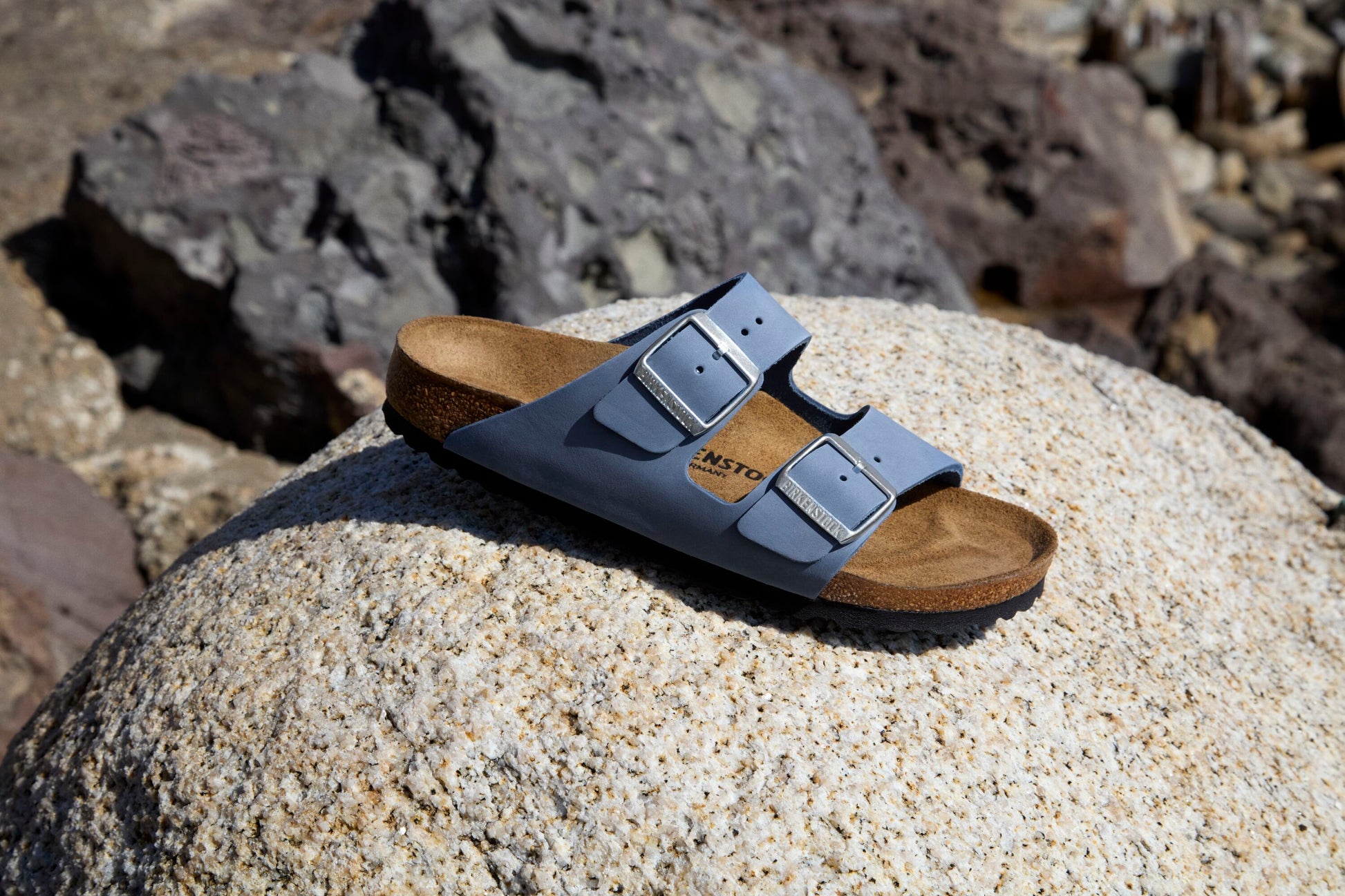 Birkenstock Arizona Nubuck Leather Women's Stone Blue / 42 / N Birkenstock Arizona Nubuck Leather Women's Stone Blue / 42 / N