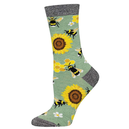 Socksmith Women's Honey in Bank Bamboo SOX SOCKSMITH Green Heather