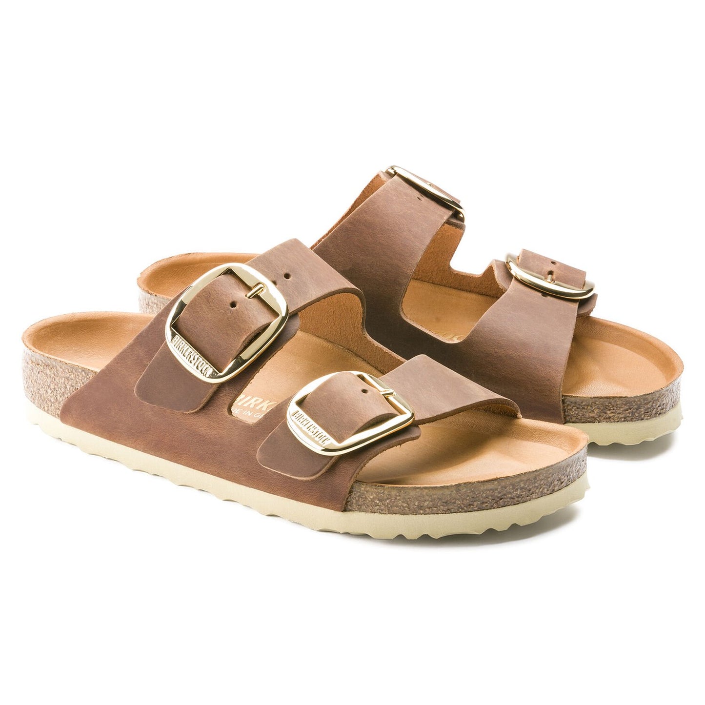 Birkenstock Arizona Big Buckle SHOES BIRKENSTOCK 41 Cognac Narrow