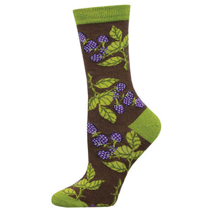 Socksmith Women's Bamboo Bunch of Blackberries SOX SOCKSMITH Brown  