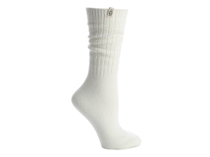 UGG Women's Rib Knit Slouchy Sock SOX UGG AUSTRALIA White  