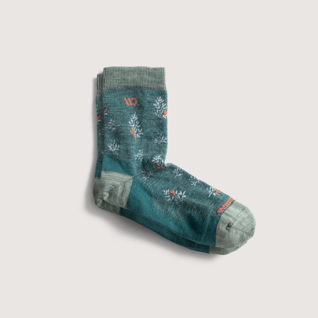 Wide Open Women's Foliage Crew SOX WIDE OPEN M (7.5-9.5) Teal