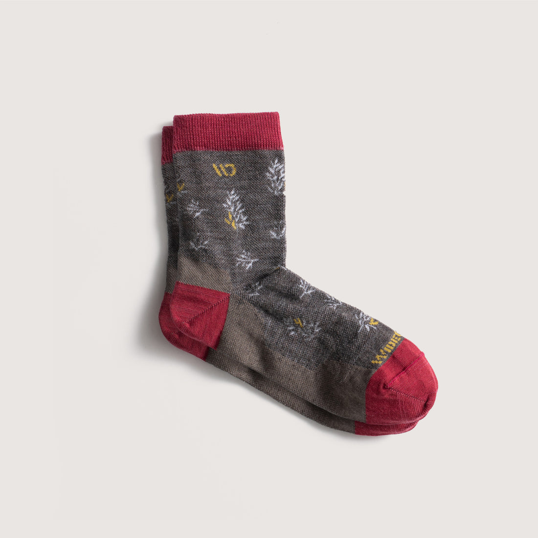 Wide Open Women's Foliage Crew SOX WIDE OPEN S (4.5-7) Taupe