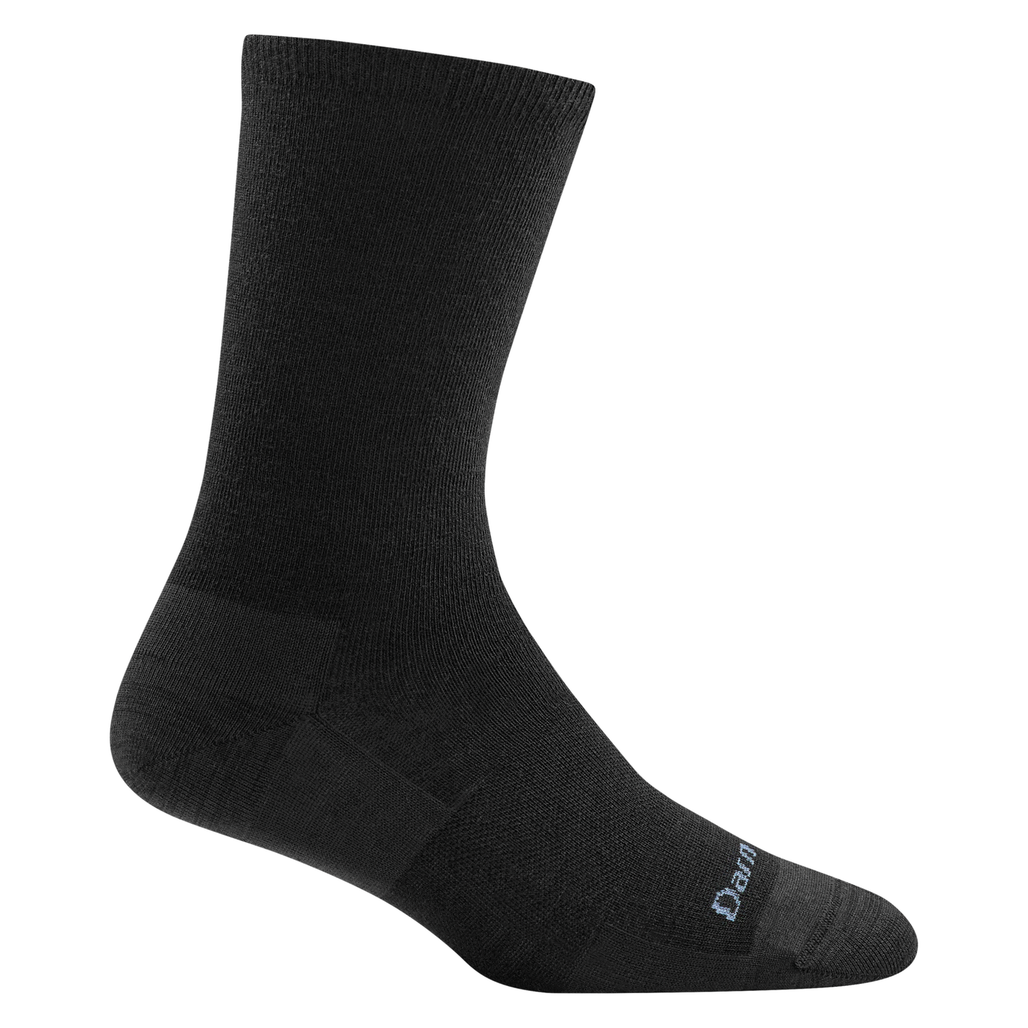 Women's Solid Basic Crew Lightweight SOX DARN TOUGH M (7.5-9.5) Black
