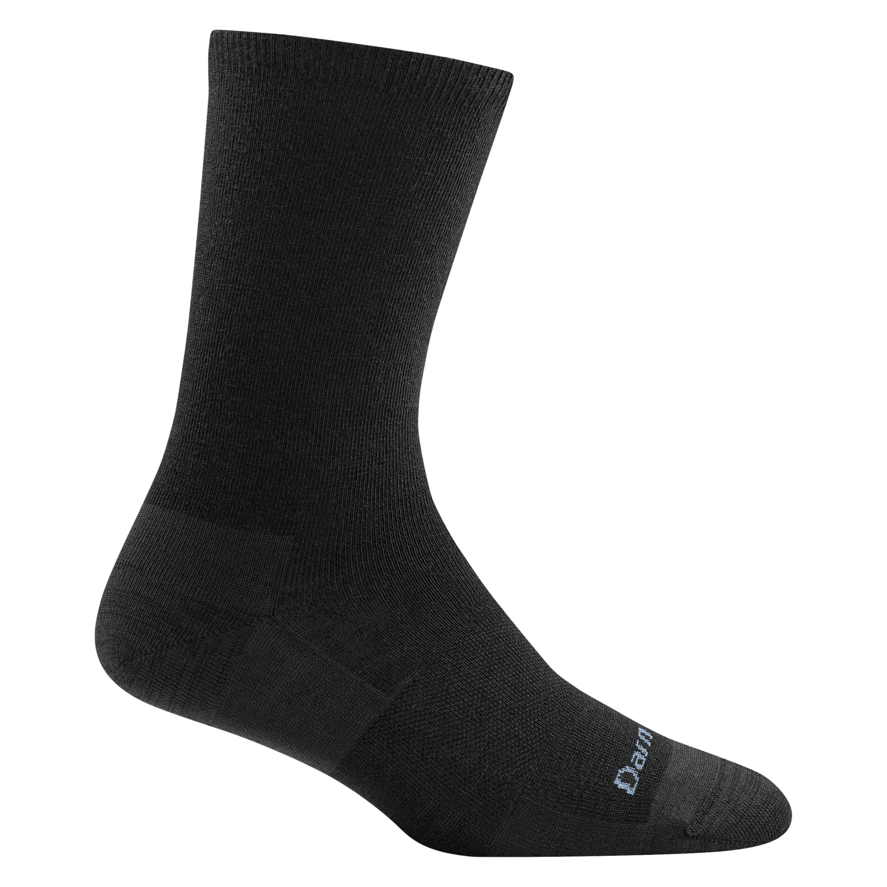 Women's Solid Basic Crew Lightweight SOX DARN TOUGH M (7.5-9.5) Black