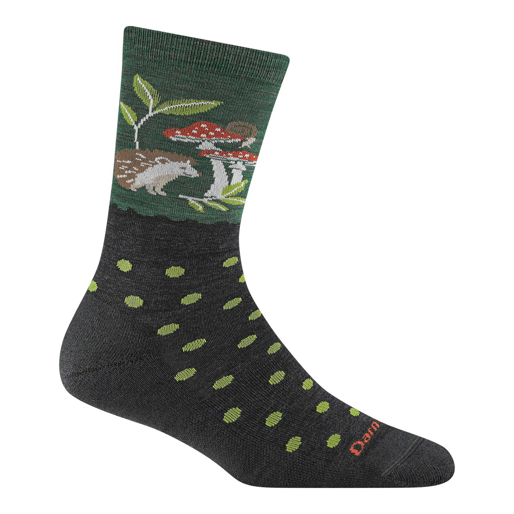 Darn Tough Women's Wildlife Lightweight SOX DARN TOUGH M (7-9.5) Hedgehog Moss