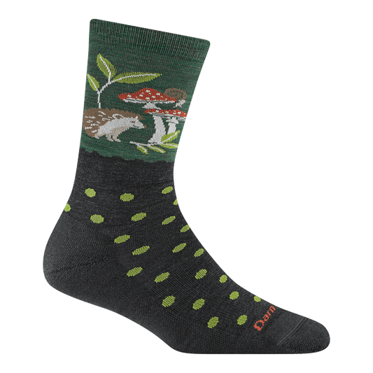 Darn Tough Women's Wildlife Lightweight SOX DARN TOUGH M (7-9.5) Hedgehog Moss