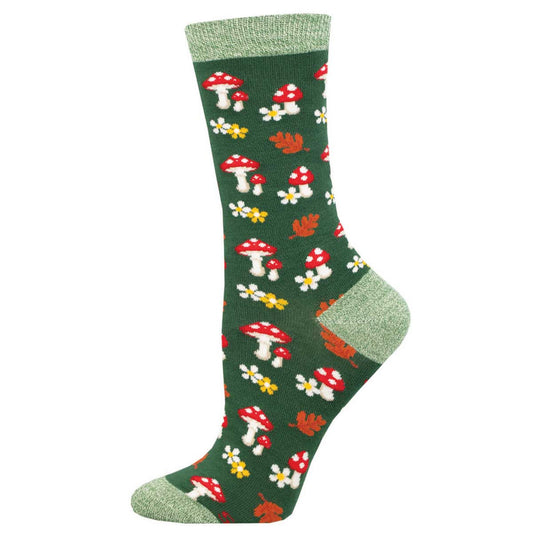 Socksmith Women's Gems of the Forest Bamboo SOX SOCKSMITH Green Heather