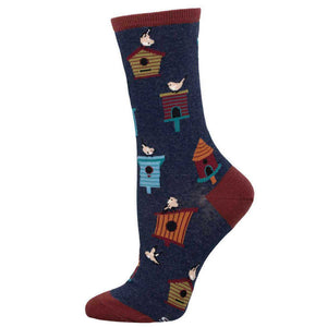 Socksmith Women's Birdhouses SOX SOCKSMITH Navy  