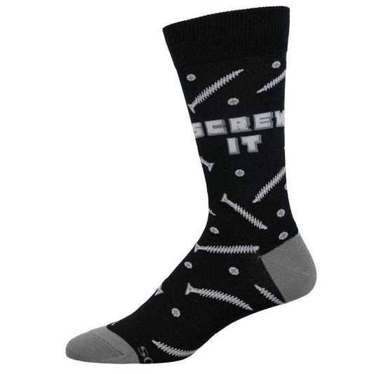Socksmith Men's SCREW IT! SOX SOCKSMITH Black