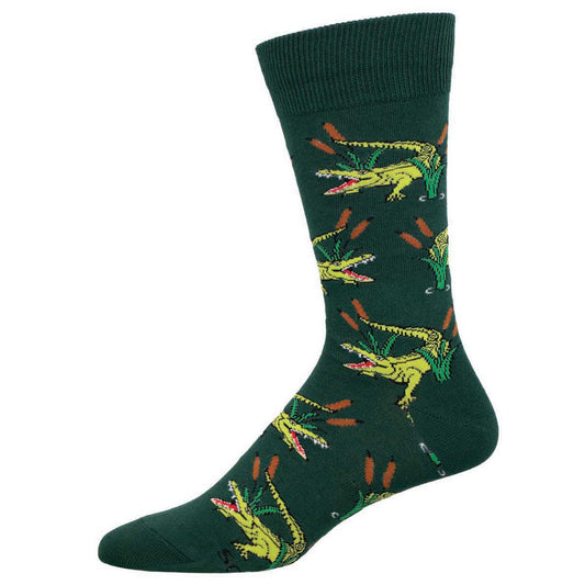 Socksmith Men's See Ya Later Alligator SOX SOCKSMITH Green