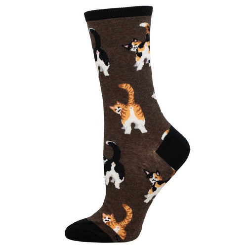 Socksmith Women's Cat Butts SOX SOCKSMITH Brown  