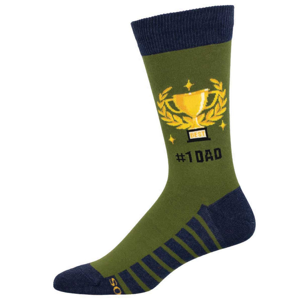 Socksmith Men's #1 Dad SOX SOCKSMITH Green  