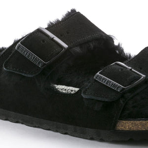 Birkenstock Arizona Black Shearling Narrow SHOES BIRKENSTOCK   