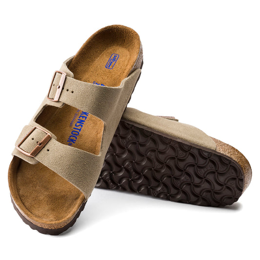 Unisex Arizona Taupe Soft Footbed SHOES BIRKENSTOCK 35N Taupe