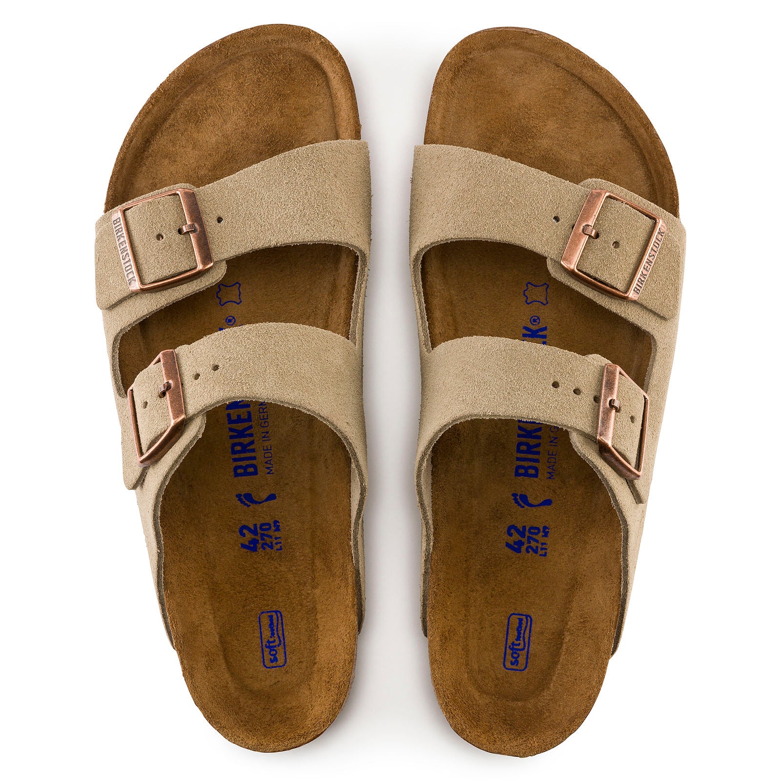 Unisex Arizona Taupe Soft Footbed SHOES BIRKENSTOCK