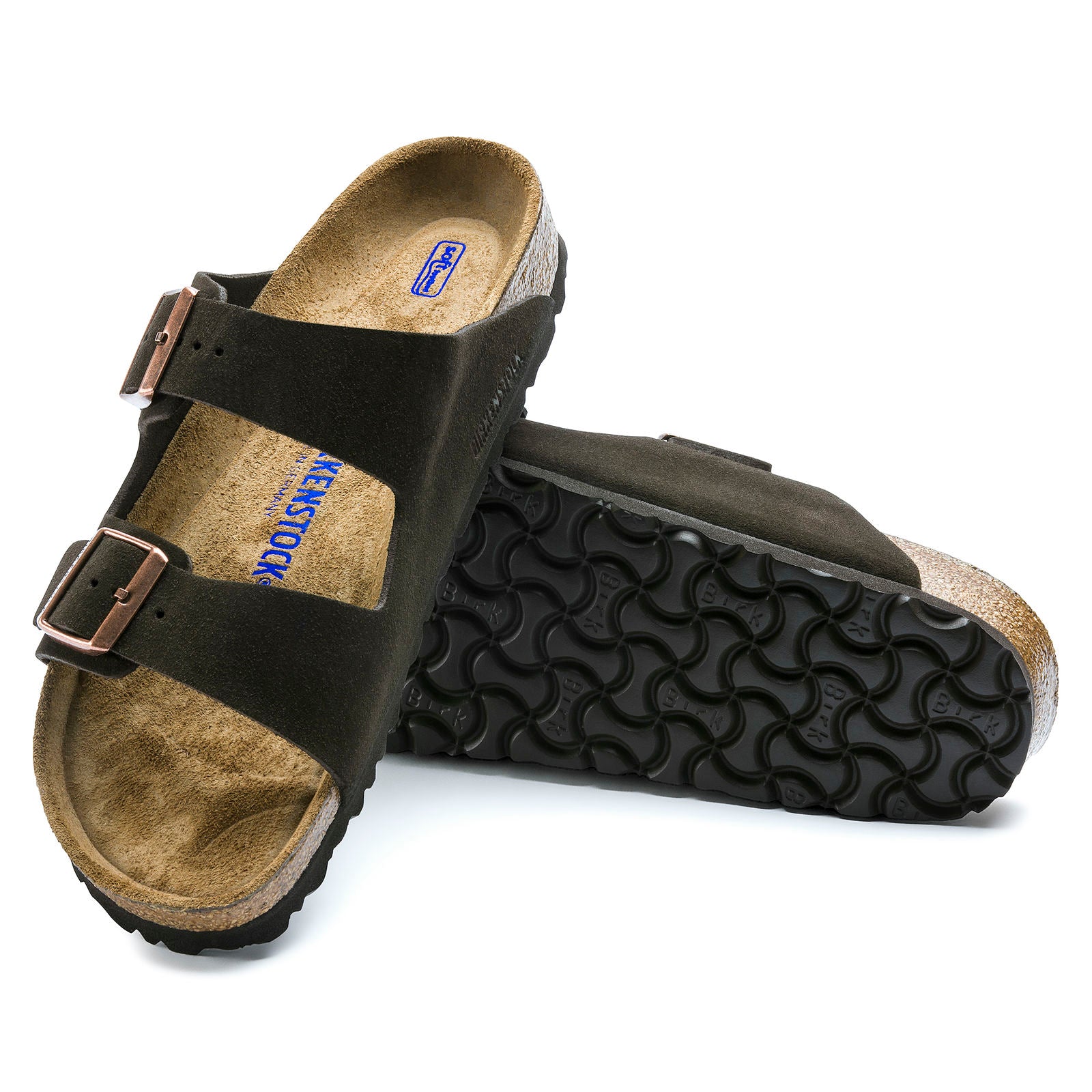 Unisex Arizona Suede Soft Footbed SHOES BIRKENSTOCK 35N Mocha