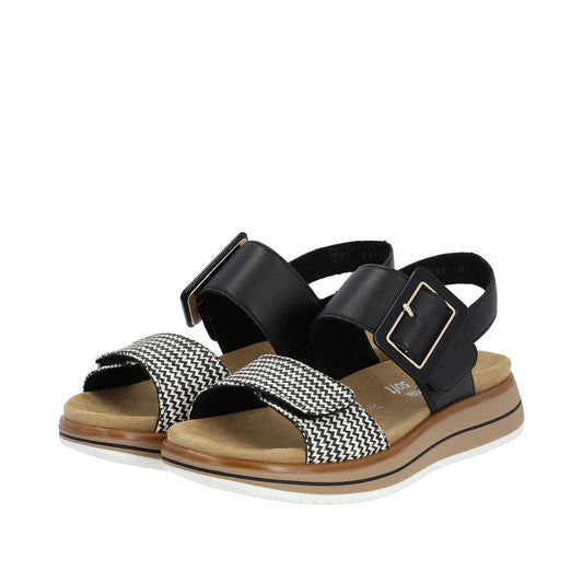 Remonte Women's Jocelyn 53 SHOES RIEKER 37 Black/White