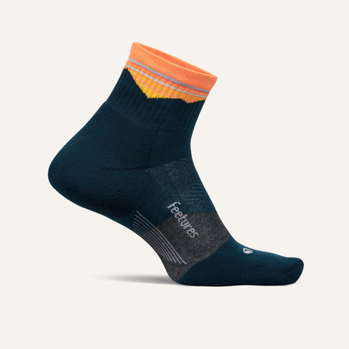 Feetures Trail Max Cushion Quarter SOX FEETURES M Navy 