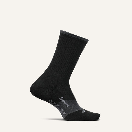 Feetures Trail Max Cushion Mini Crew SOX FEETURES L Charcoal 