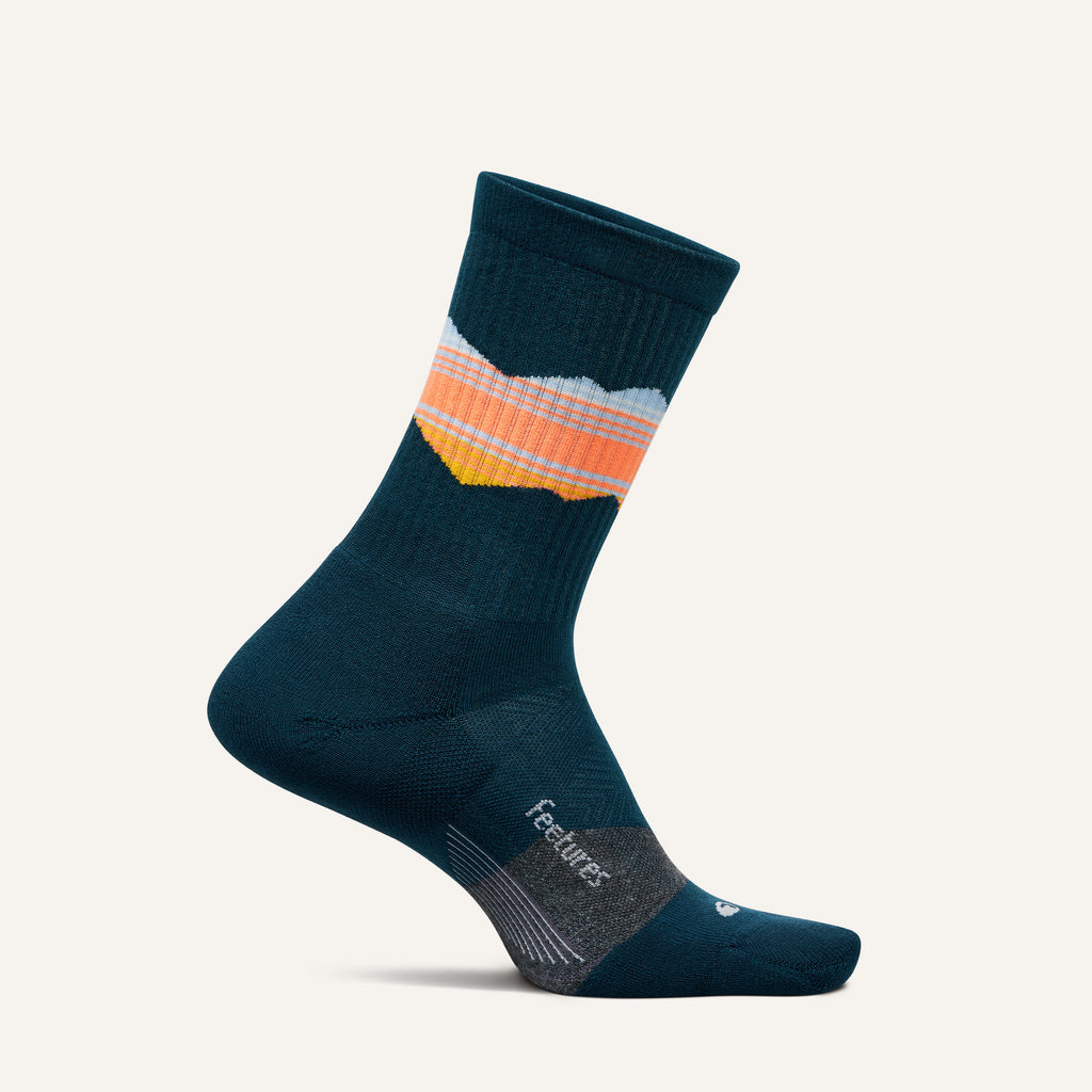 Feetures Trail Max Cushion Mini Crew SOX FEETURES S Navy 