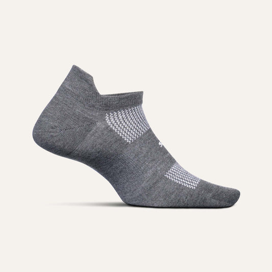 Feetures Unisex High Performance Max Cushion Tab SOX FEETURES S (W 4-6.5) Gray