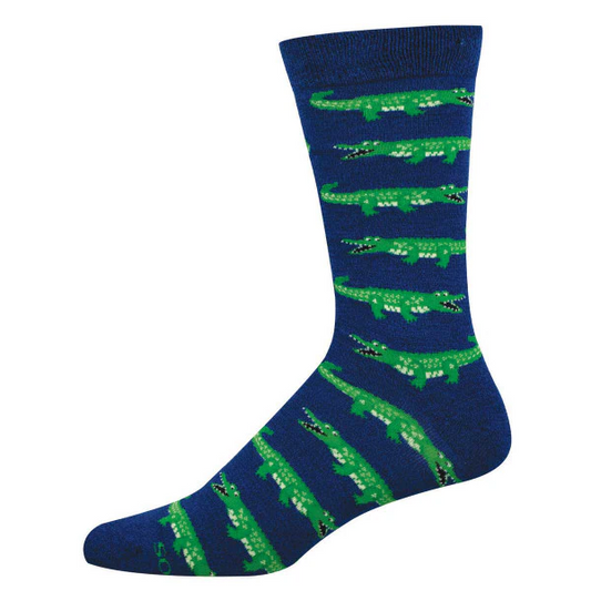 Socksmith Men's Later Gator SOX SOCKSMITH Navy