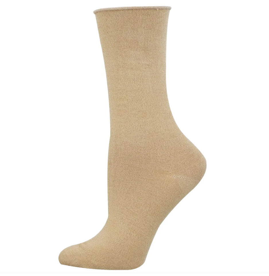 Women's Solid Bamboo SOX SOCKSMITH ALL Khaki