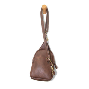 Joy Susan Cognac Skyler Sling Bag PURSES JOY SUSAN